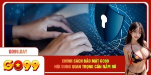 Chính Sách Bảo Mật Go99 - Nội Dung Quan Trọng Cần Nắm Rõ